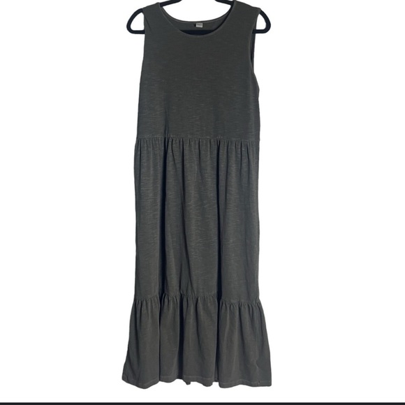 Old Navy Fit & Flare Sleeveless Tiered Midi Dress Women’s Size Small - Picture 3 of 7